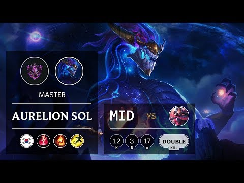 Aurelion Sol Mid vs Irelia - KR Master Patch 9.21