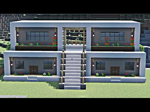 Games Ada - Minecraft 🌷How to Build a Large Modern House Tutorial