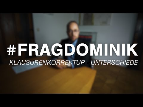 Klausurenkorrektur & Unterschiede - #FragDominik