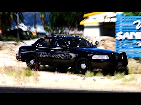 GTA V LSPDFR MOD | Episode 18 | Blaine County Sheriff CVPI | Hardcore AI Cops