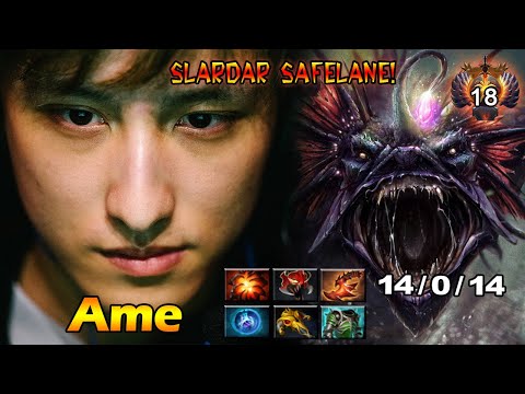 AME SLARDAR GAMEPLAY / SOLO RANKED MATCH / SLARDAR SAFELANE! / DOTA 2 PLAYER PERSPECTIVE / PRO PLAY