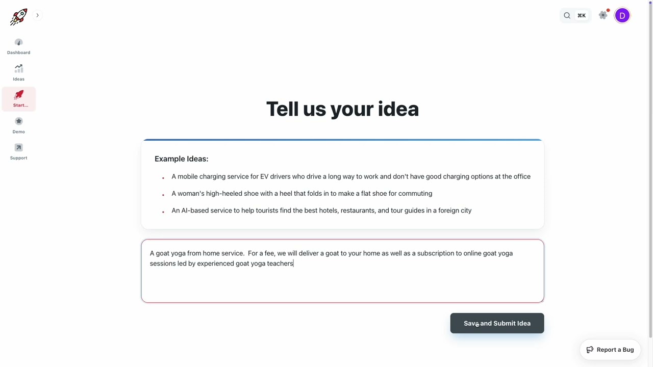 Tell Us Your Idea With ProtoBoostAI