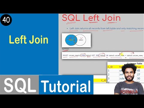 40 Left Join In Sql Sql Tutorial