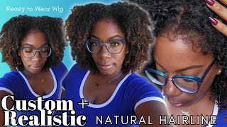 Realistic CUSTOM Hairline on Natural Wig EASY Glueless Install Ready 2 Wear Black-Owned COILY OASIS