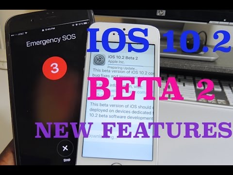 iOS 10.2 Beta 2 New Features  Emergency SOS & TV App