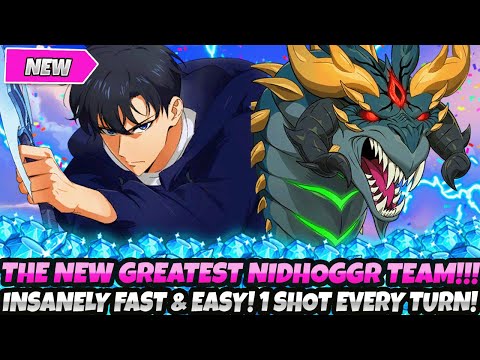 *THE NEW GREATEST NIDHOGGR TEAM EVER* INSANELY FAST & EASY! 1 SHOT EVERY TURN GUIDE (7DS Grand Cross
