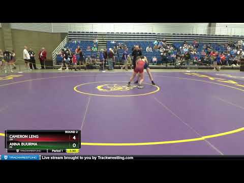 105 Lbs Round 2 - Cameron Leng, OH Vs Anna Buurma, MI Cda1