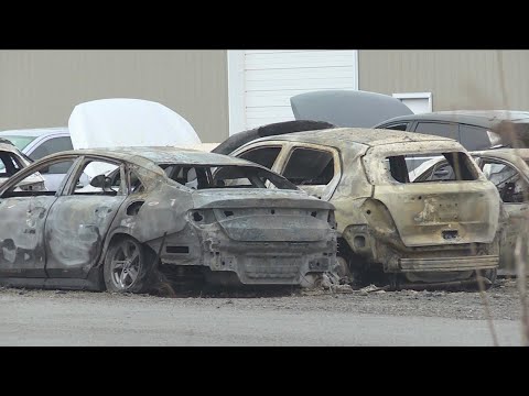 Fire Destroys Vehicles at Boston Car Lot
