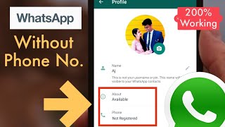 How to use WhatsApp without Mobile Number or OTP Verification | [100% Working] | 2023