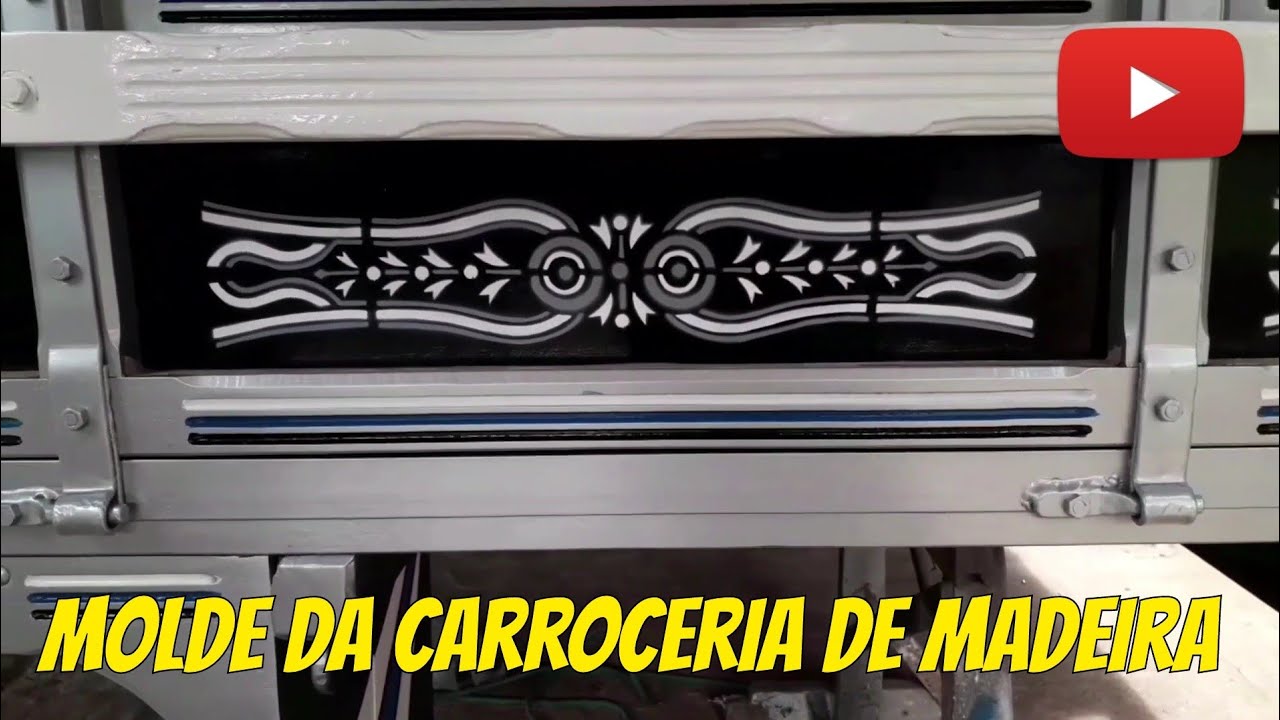 Como pintar o molde vasado da Carroceria de Madeira passo a passo.