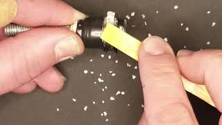 Fire and ice opal in stainless steel ring