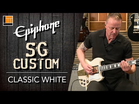 Epiphone SG Custom - Classic White - Maestro Vibrato