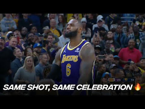 LeBron James Brought Back the Silencer Celebration and Indiana Fans was Amazed!