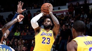 LeBron James Lakers Debut Preseason vs Nuggets! 2018-19 NBA