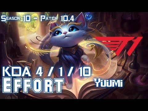 T1 Effort YUUMI vs BRAND Supp - Patch 10.4 KR Ranked