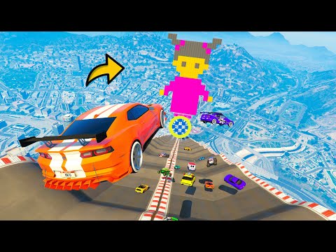 MEGA RAMPA DE MONSTER INC! HAGO LA MEJOR BAJADA DE MI VIDA!! ~ GTA 5 ONLINE