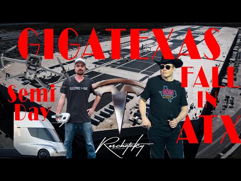 GigaTexas by Drone - Fall in Austin Texas - Ready for Tesla Semi Delivery Day! #tesla  #teslasemi