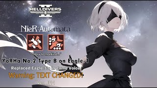 [Helldivers 2 MOD] 2B (from Nier: Automata) Voice replace Eagle-1