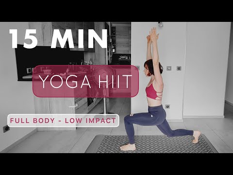15 MIN YOGA HIIT FULL BODY | Low Impact - No Repeat