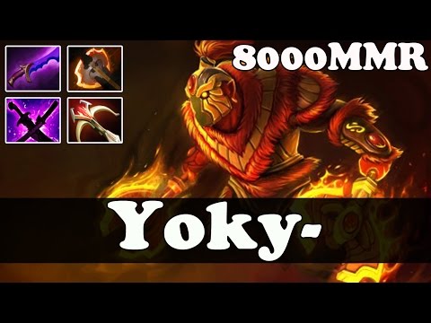 Dota 2 - Yoky- 8000 MMR Plays Ember Spirit vol 8 - Ranked Match Gameplay