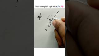 How to stylish sign with 🖊️ A 🩷  #signature #empire