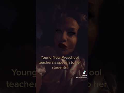 #EPIC Pep talk from the young new preschool teacher
