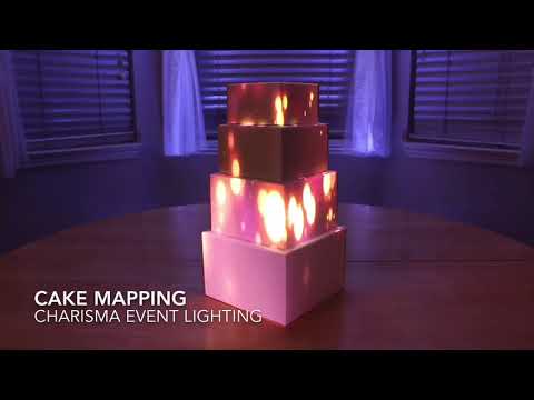 Cake Mapping by Charisma Event Lighting (Miniature Cake)