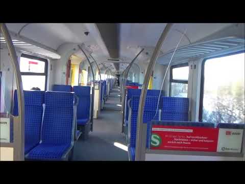 Mitfahrt S7 Perlach -  Giesing Bahnhof in einem (fast) leeren Zug (BR 423)