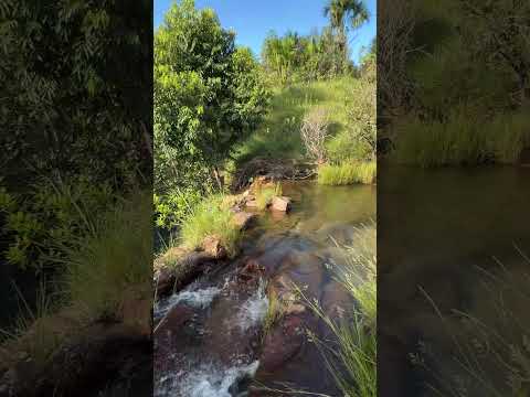 Cachoeira em Nova Xavantina #matogrosso #paisagemnatural #natureza #praia #believe #belezasdobrasil