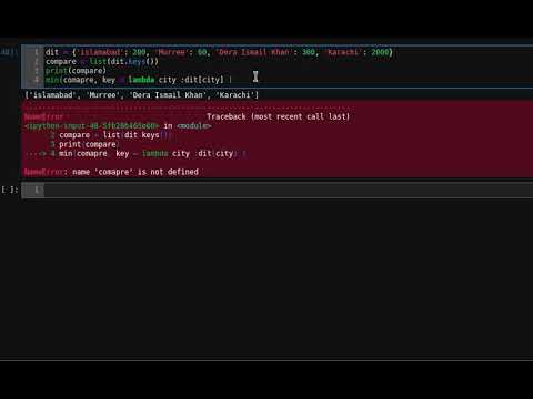 Find Minmax In Dictionary Using Lambda In Python