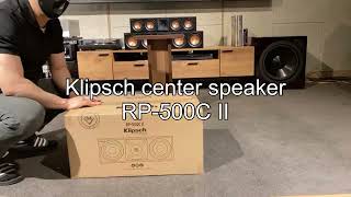 Video thumbnail for Klipsch new center speaker RP-504C II / RP-404C II / RP-500C II / R-50C Feat.Unboxing by 면목동이반장