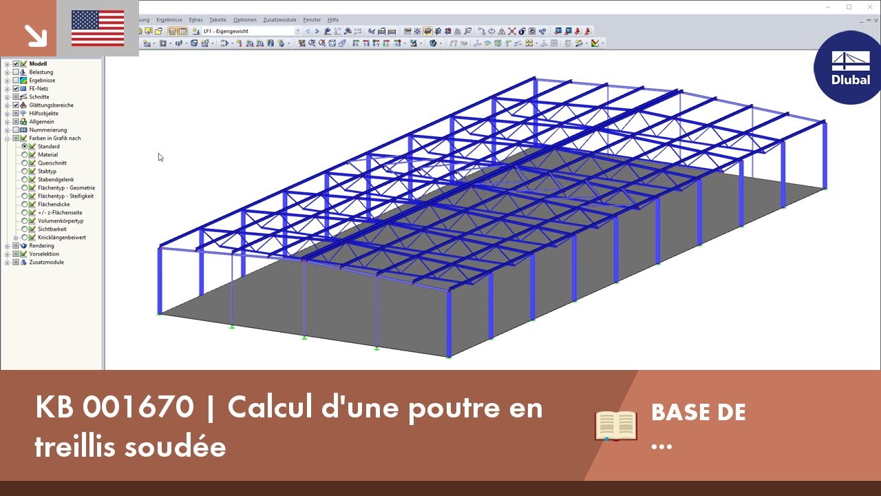 KB 001670 | Calcul d'une poutre en treillis soudée