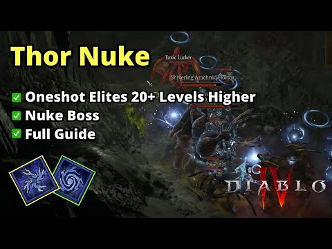 Thor Lightning Nukes Everything - Sorcerer Diablo 4 Season 1