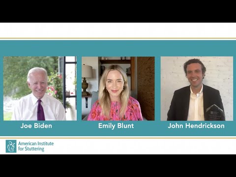 2020 Virtual Stuttering Gala - Live Chat - Joe Biden, Emily Blunt & John Hendrickson