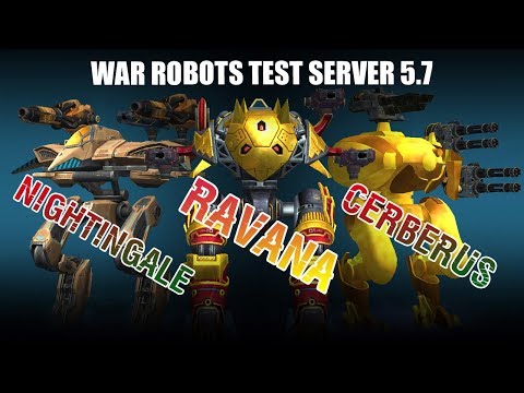 War Robots Test​ Server : New 3 Robots​ Ravana​ Full Skin