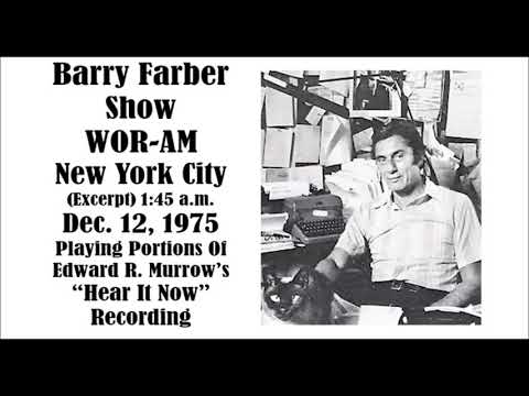 BARRY FARBER SHOW (EXCERPT), WOR-AM, NEW YORK CITY, 1:45 A.M. ET, DEC. 12, 1975