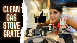 CLEANING GAS STOVE GRATE AND MAKING IT RUST PROOF | HOW TO CLEAN CAST IRON GAS STOVE GRATE?