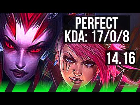 ELISE vs VI (JGL) | 17/0/8, Legendary, Rank 12 Elise | TR Master | 14.16