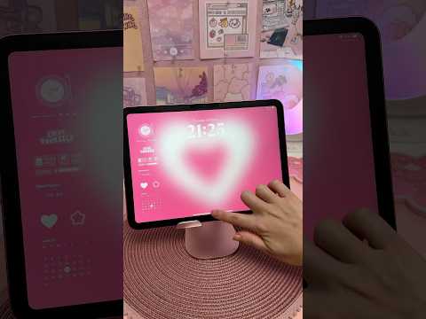 pink iPad setup 🩷✨ new iPad 11th gen | aesthetic homescreen | iPad accessories | iPad drawing