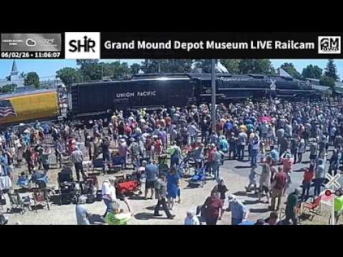 Live webcam view of Grand Mound Railcam & Historic Train Depot