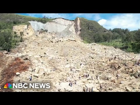 巴布亞紐幾內亞大規模山崩，上百人遭活埋 (Threat of more landslides in Papua New Guinea loom as recovery mission continues)