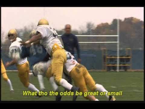 Rudy Practice with ND Victory March