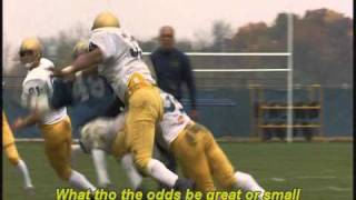 Rudy Practice with ND Victory March