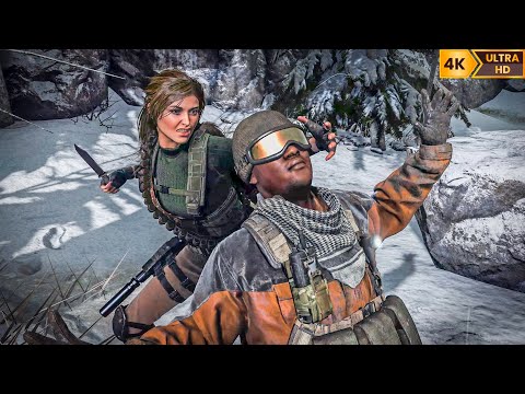 Rise of the Tomb Raider - Aggressive Stealth Kills 3 [4K UHD 60FPS] Research Base
