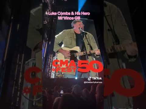 LUKE COMBS AND VINCE GILL- "one more last chance" cma fest 2023