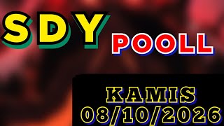 PREDIKSI SDY POOL HARI INI KAMIS 08 OKTOBER 2026 | TARIKAN SDY POOL HARI INI | R