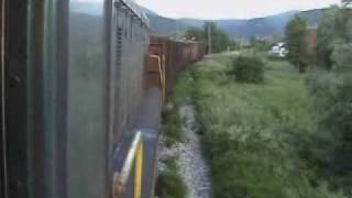 preview picture of video 'Unska pruga, vožnja u lokomotivi 661 322'