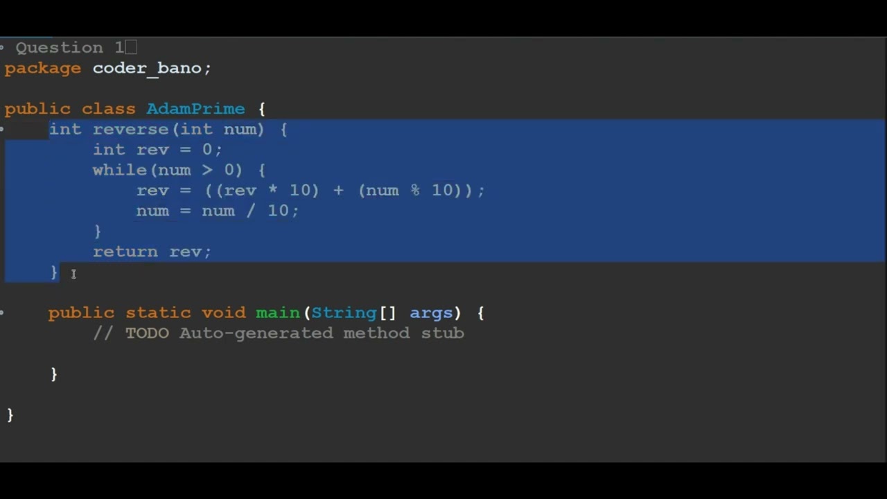 Prime-Adam Integer Java Program | ISC Computer Practical 2020