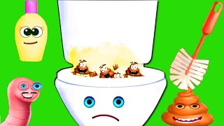 Baby Toilet Training & Race Game Cleanup Fun - Teach Kids Daily Routine Potty with Baby Cars