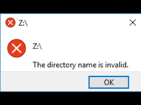 📁 The directory name is invalid fix